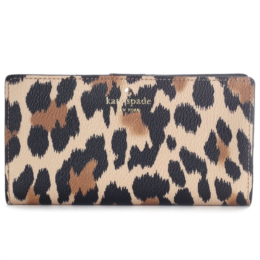 Kate Spade Hyde Lane Leopard Print Stacy Wallet